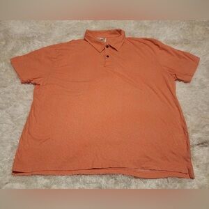 Jachs Men’s Size 2XL Coral Orange Pima Cotton Golf Polo EUC
